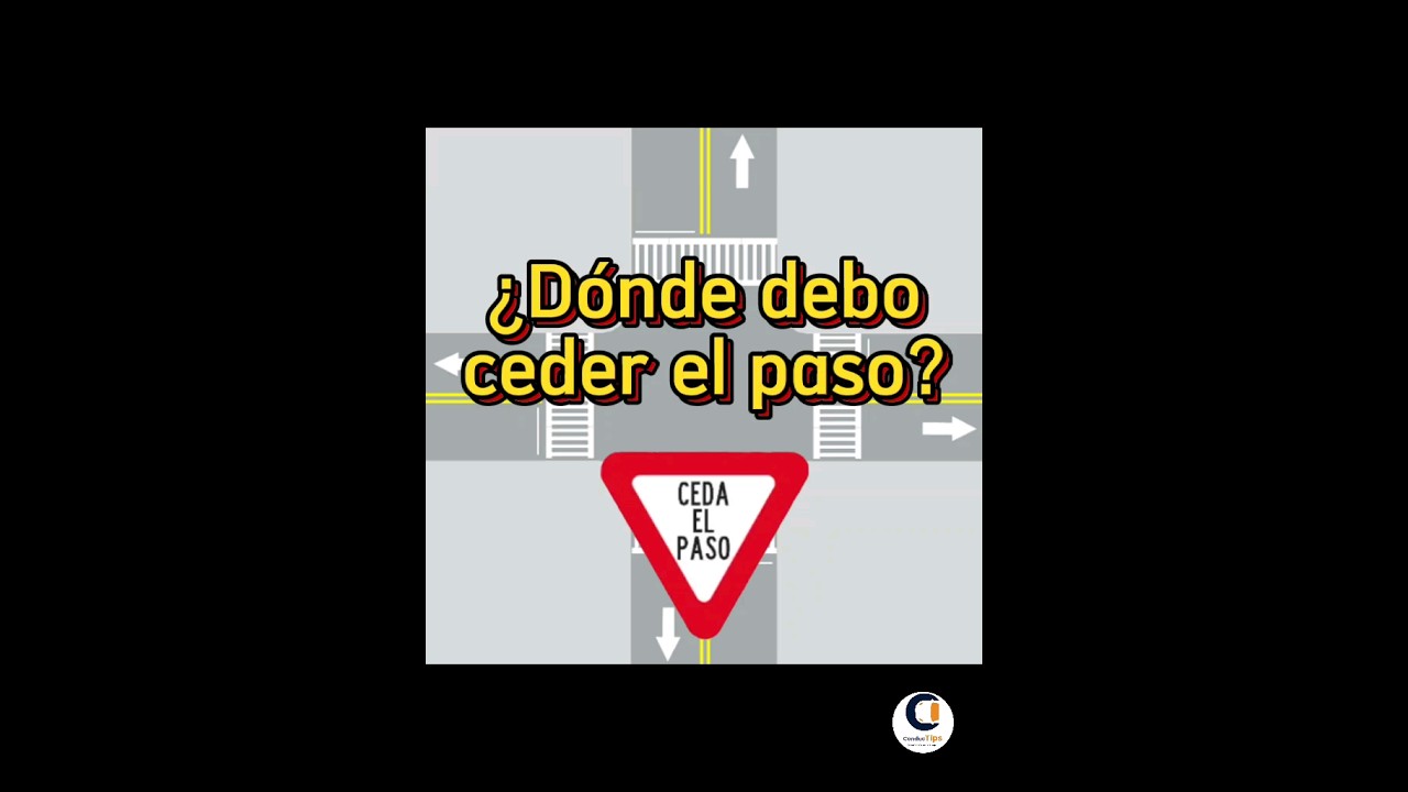 a qué vehículos debe ceder el paso