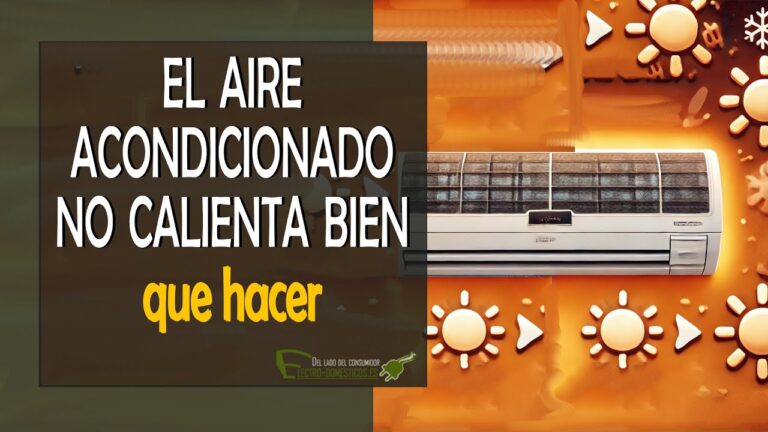 aire acondicionado no calienta pero si enfría