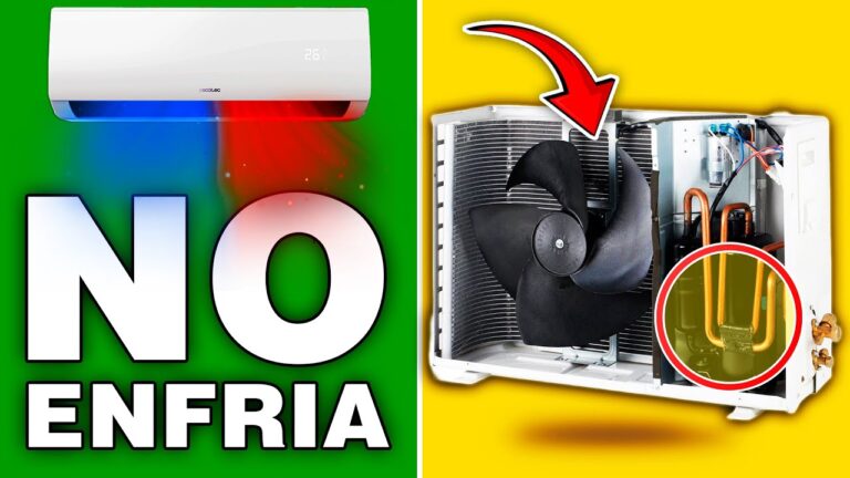 aire acondicionado no enfría y tiene gas