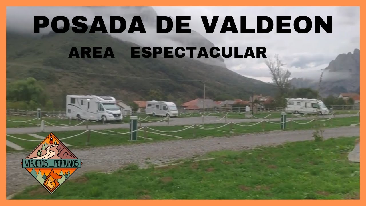 área de autocaravanas de posada de valdeón