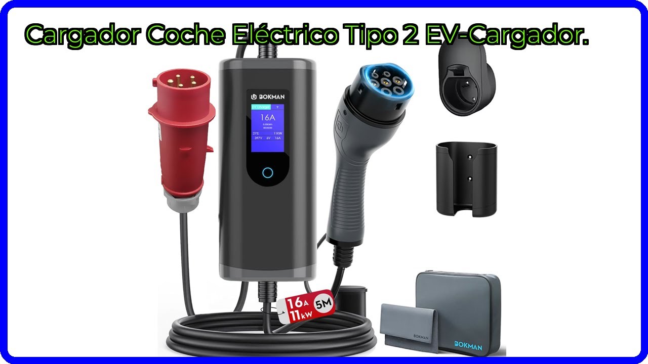 cable carga coche eléctrico tipo 2