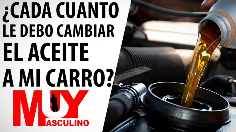 cada cuántos kilómetros se cambia el aceite