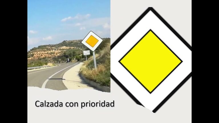 calzada con prioridad de paso en las intersecciones