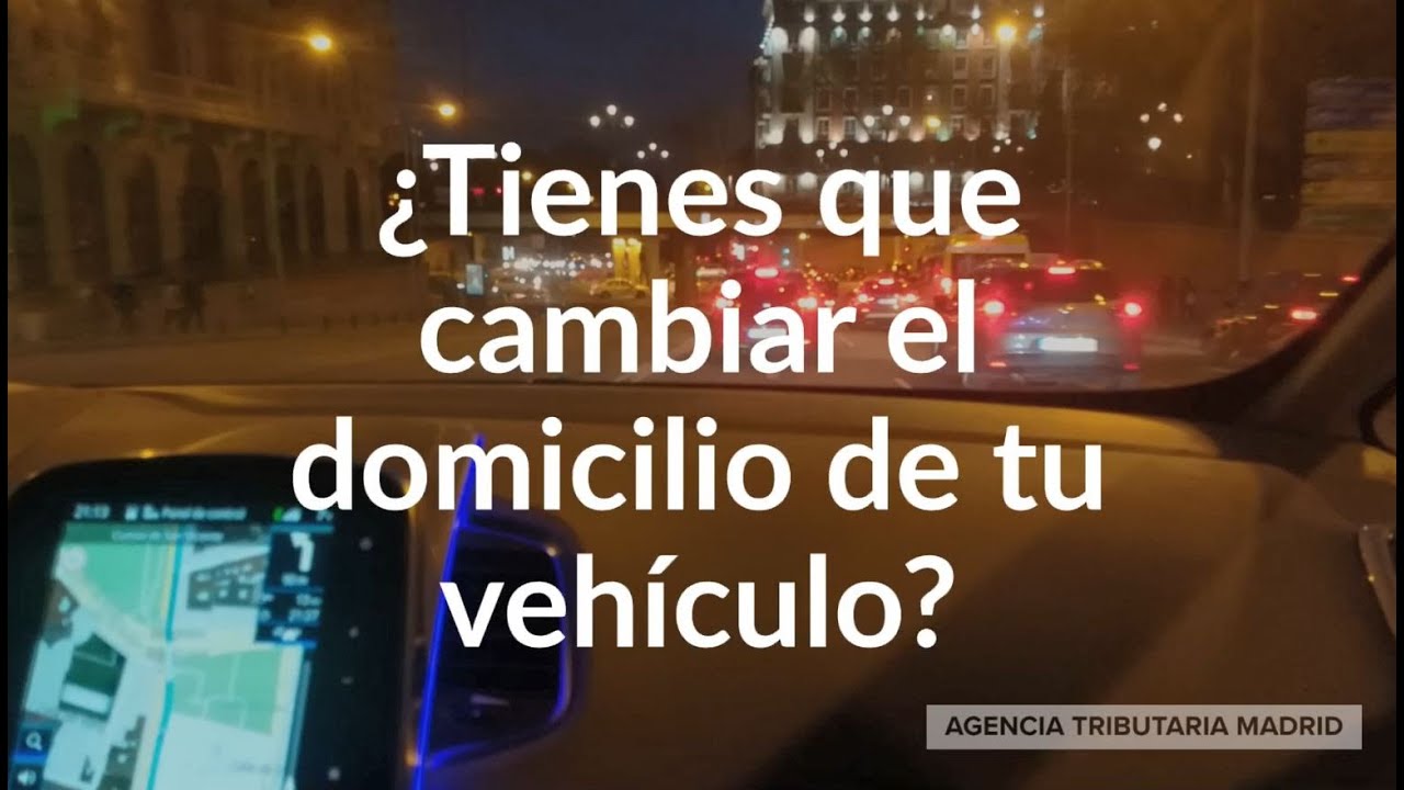 cambio de domicilio de un vehiculo