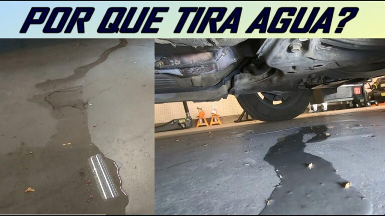 charco de agua debajo del coche aire acondicionado