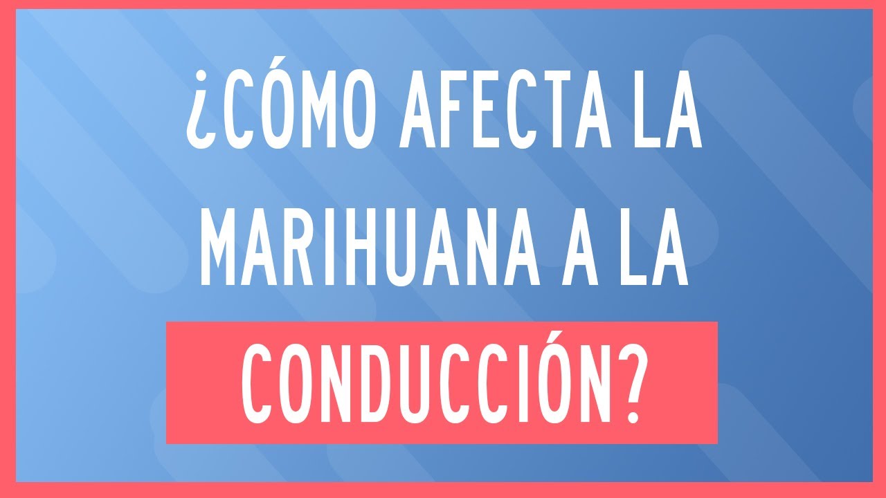como afecta el canabis a la conduccion