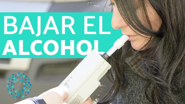 como bajar el alcohol para no dar positivo