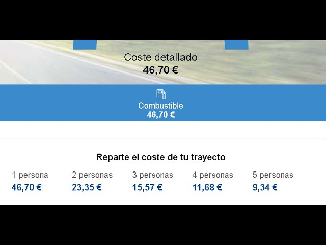 como calcular la gasolina de un viaje