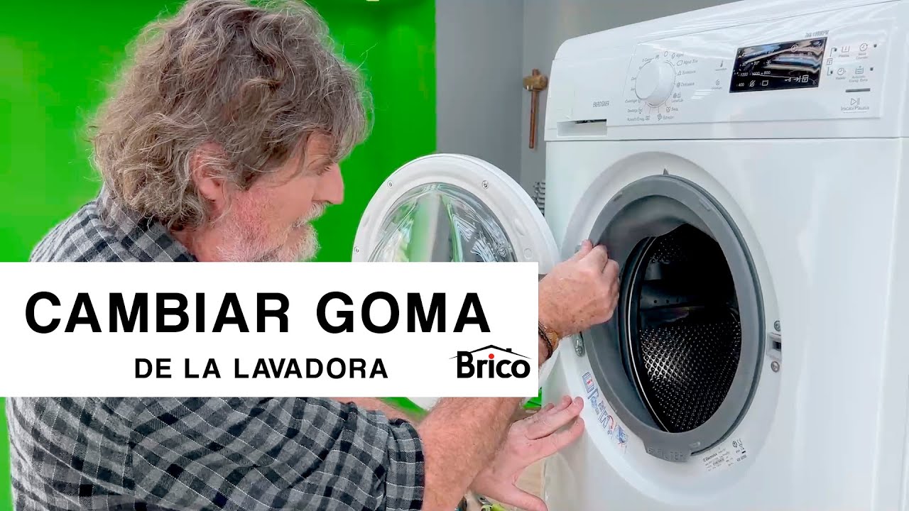 como cambiar la goma de la lavadora
