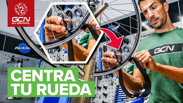 como centrar una rueda de bicicleta