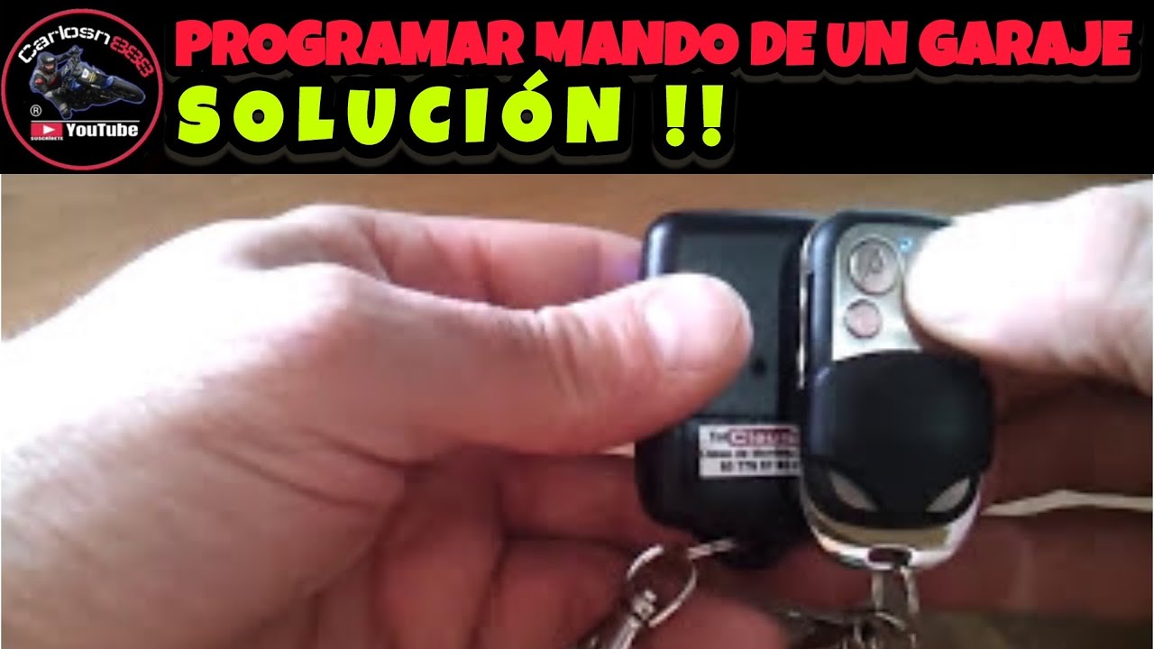 como configurar un mando de garaje