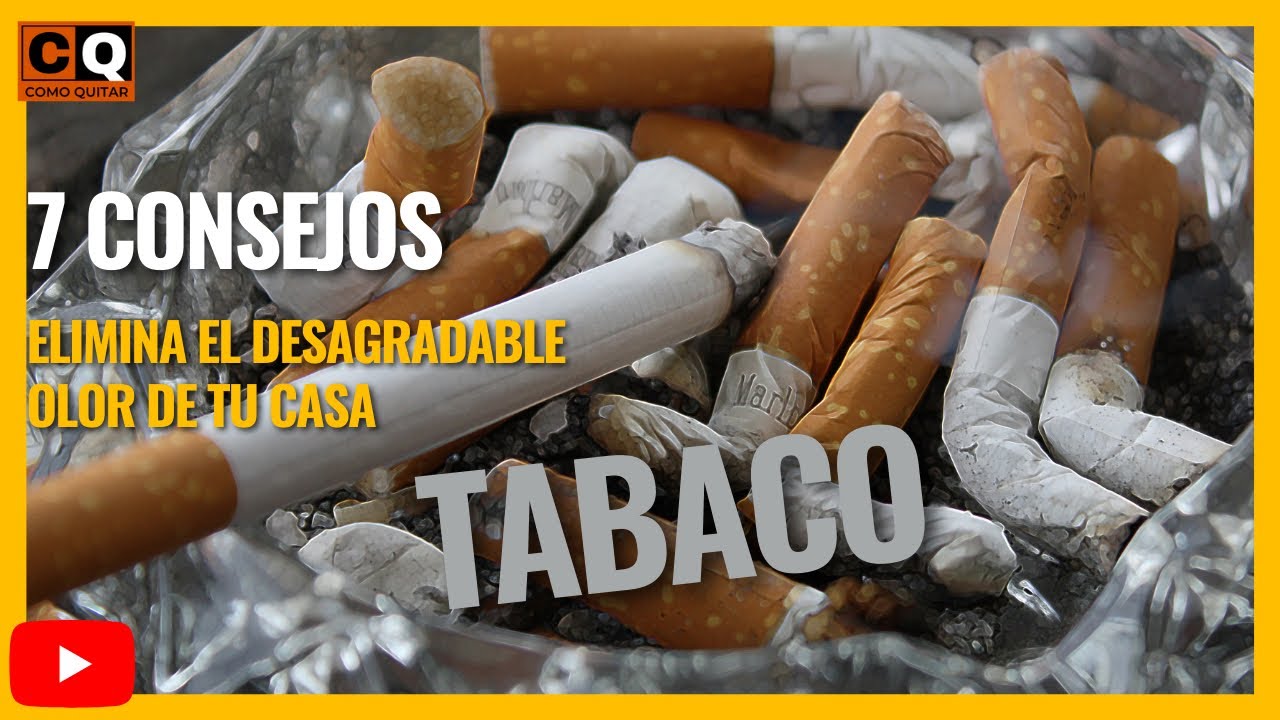como eliminar el olor a tabaco en casa