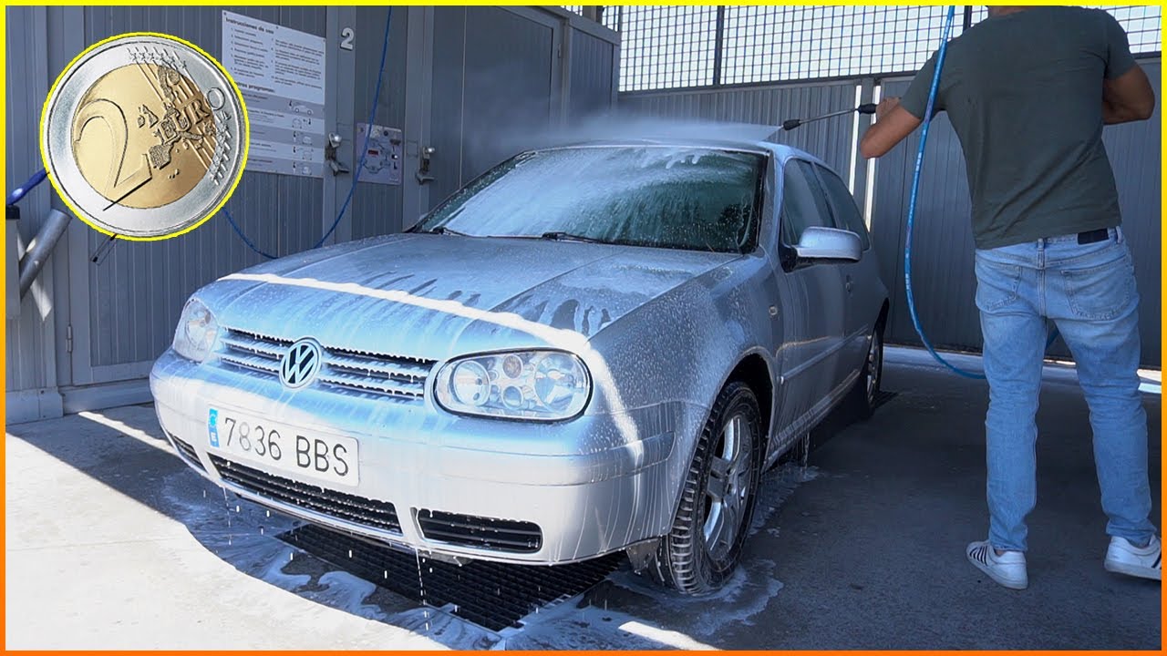 como lavar el coche en la gasolinera