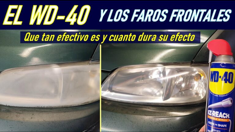 como limpiar faros de coche opacos
