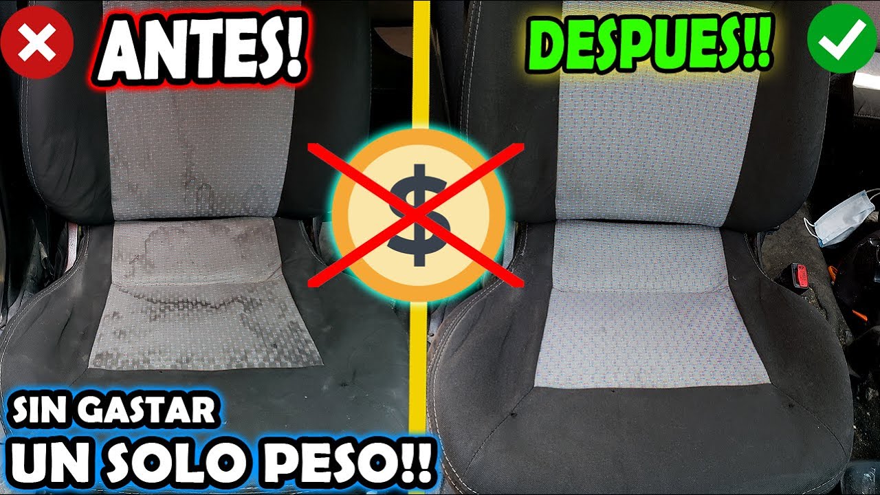 cómo limpiar los asientos del coche