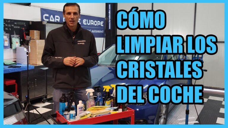 como limpiar los cristales del coche