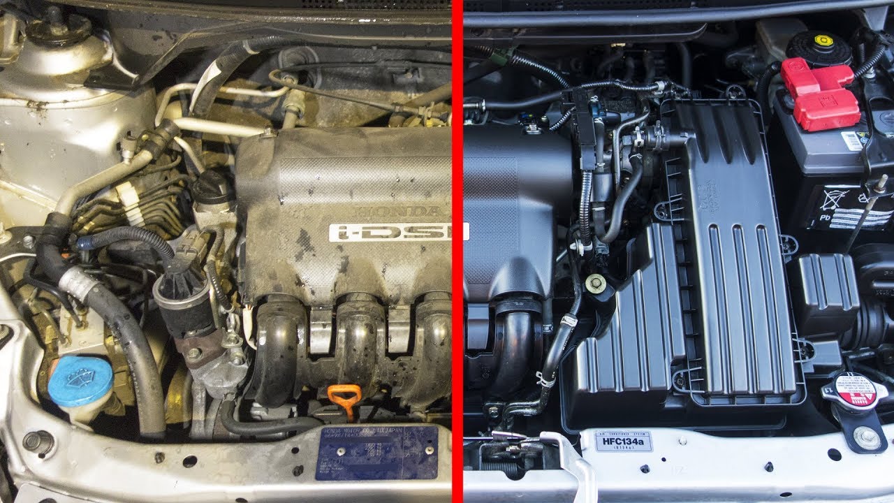 como limpiar un motor de coche