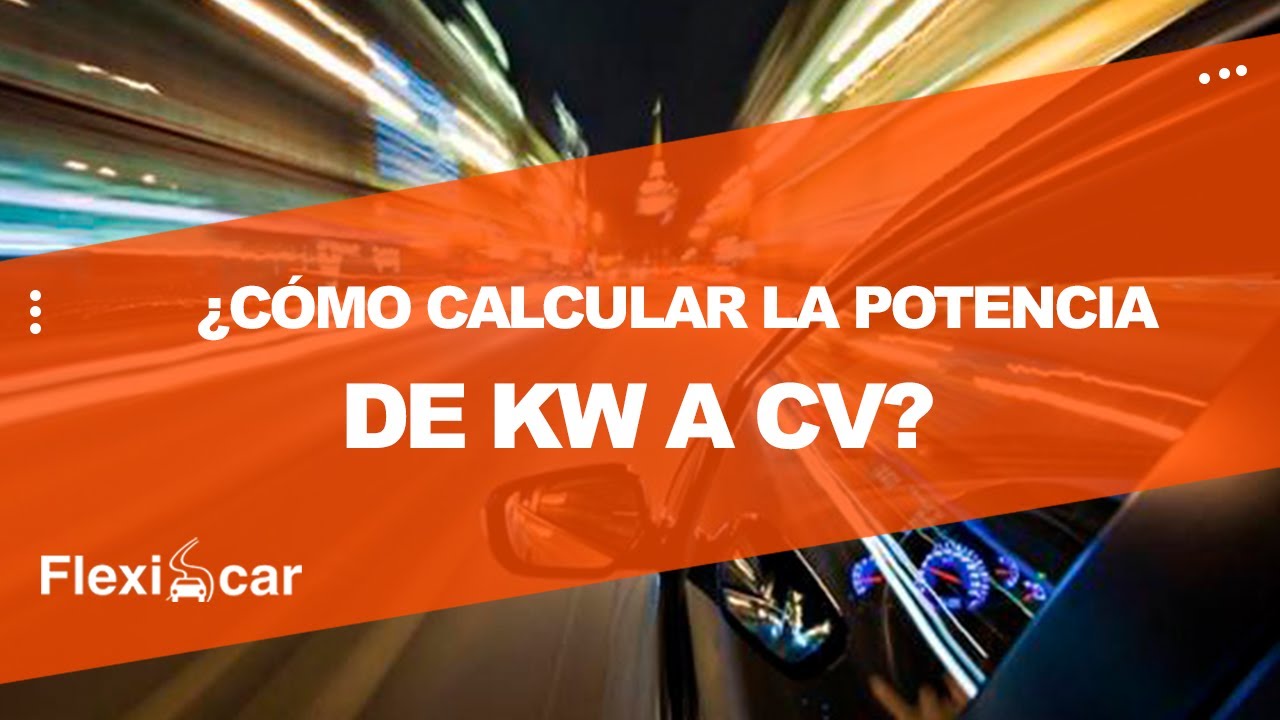 como pasar de kw a cv
