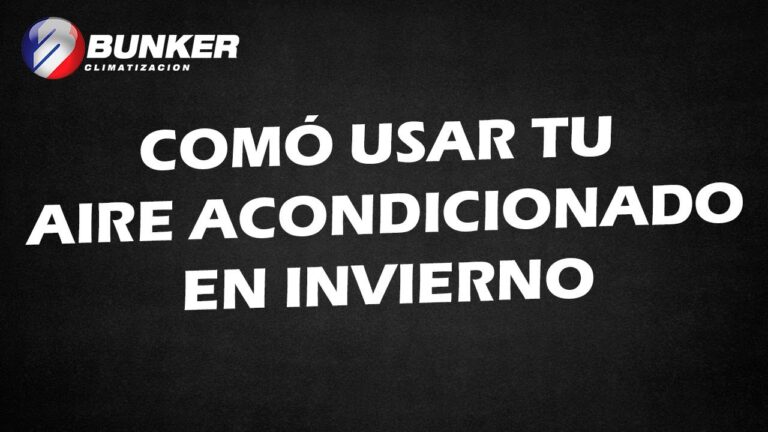 como poner el aire acondicionado en invierno