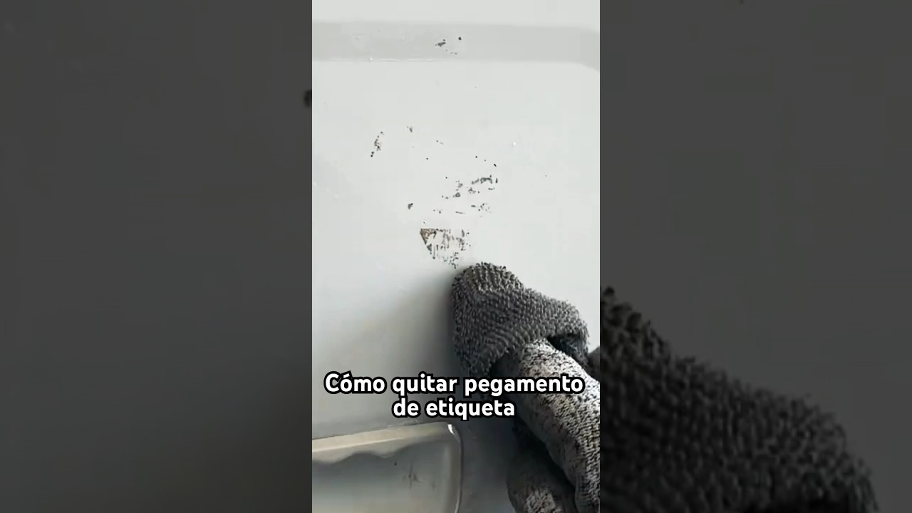 cómo quitar el pegamento de las pegatinas