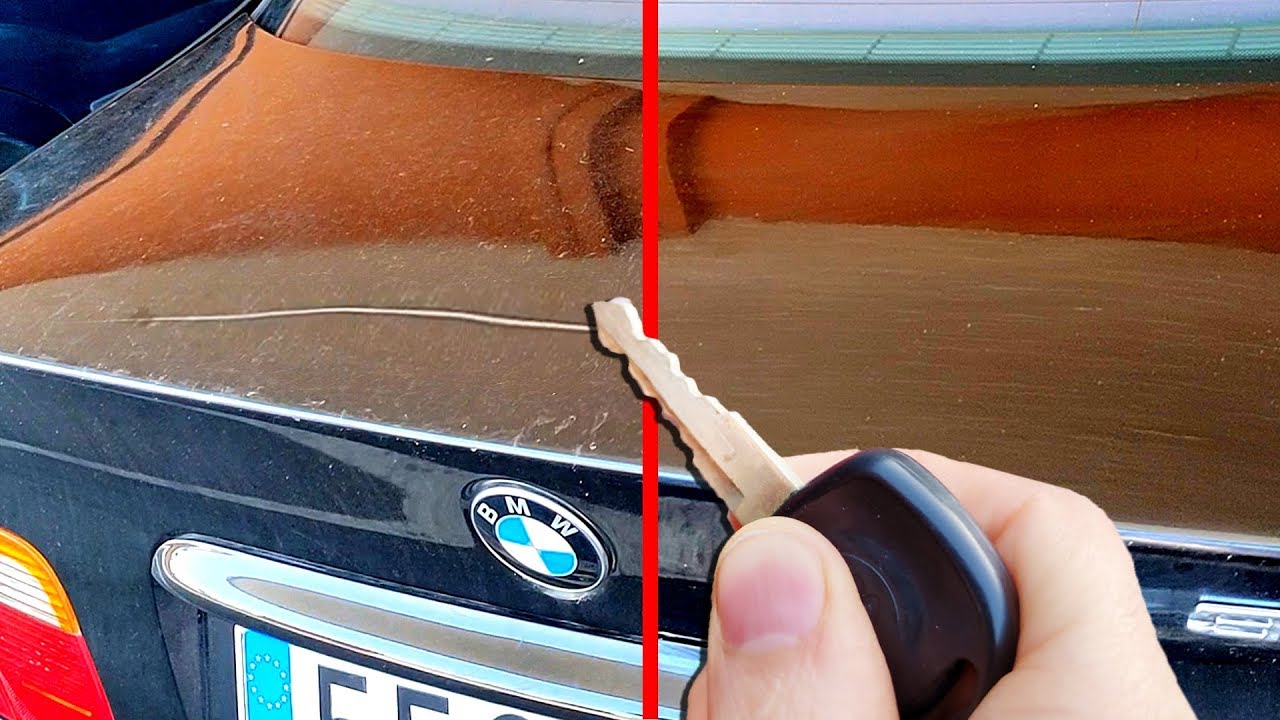 como quitar un arañazo del coche
