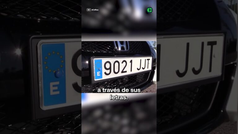 como saber el año de un coche por la matricula