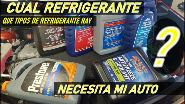 como saber que liquido refrigerante lleva mi coche