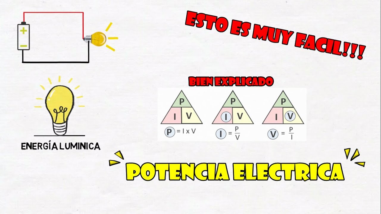 como se calcula la potencia electrica
