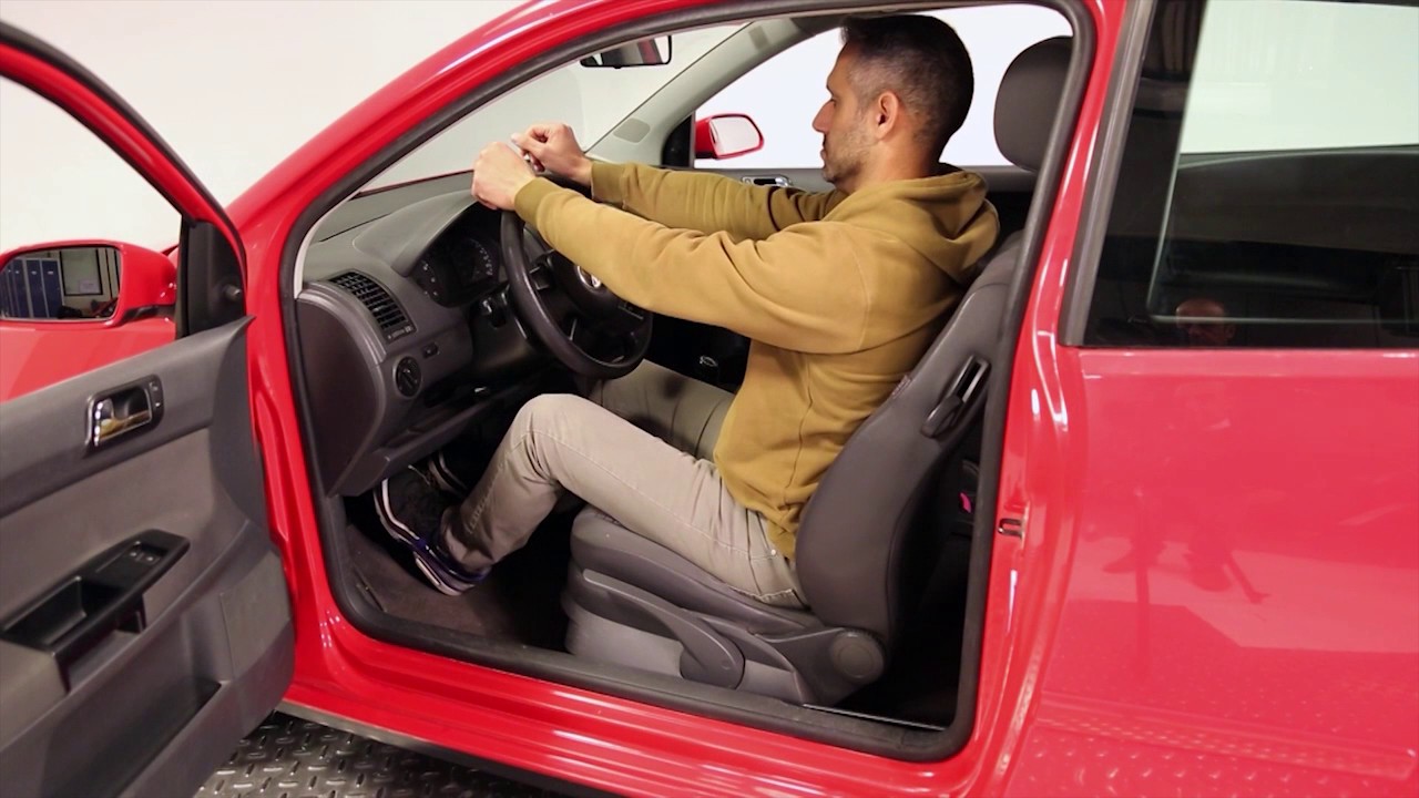 cuándo está bien colocado en el asiento para conducir