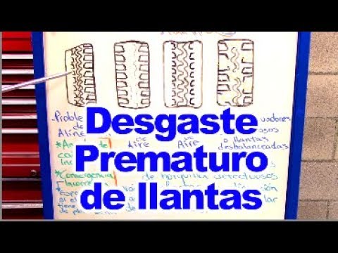 cuando los neumáticos del vehículo se desgastan irregularmente puede ser