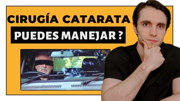 cuándo se puede conducir después de una operación de cataratas