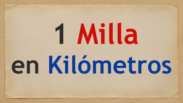 cuanto equivale un kilometro a una milla