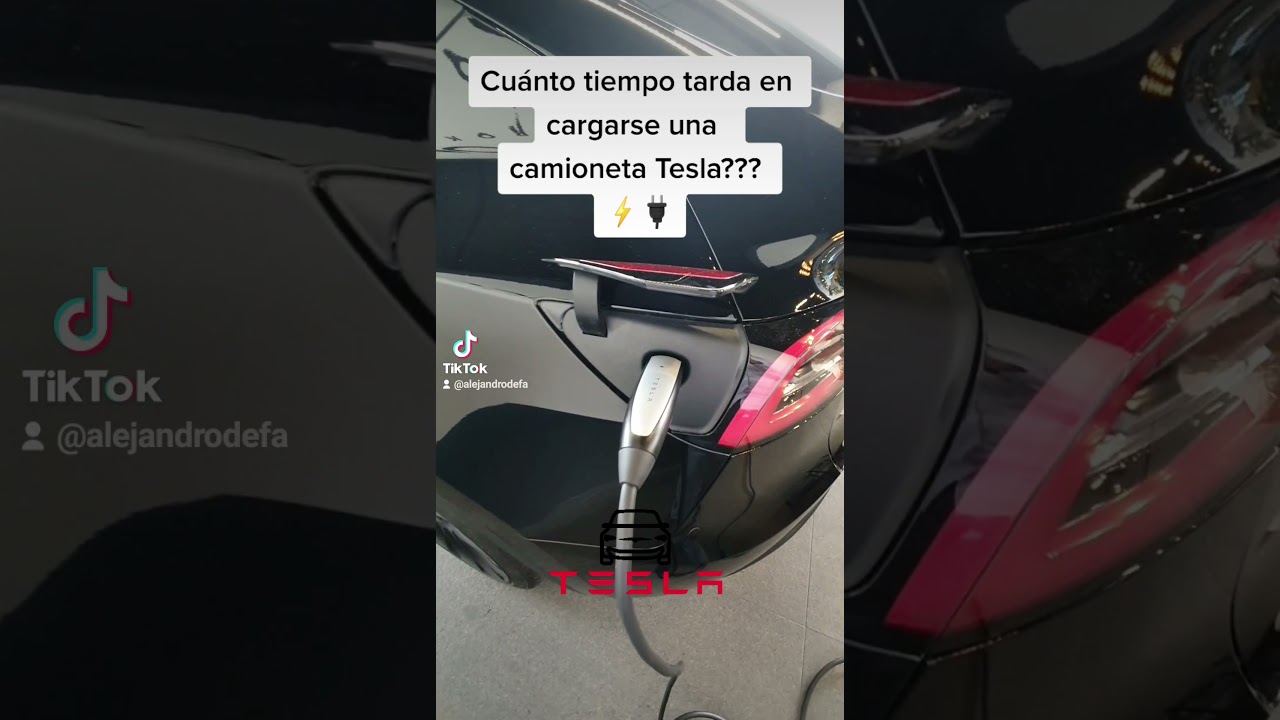 cuanto tarda en cargar un tesla