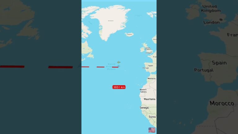 cuántos kilómetros hay de españa a estados unidos