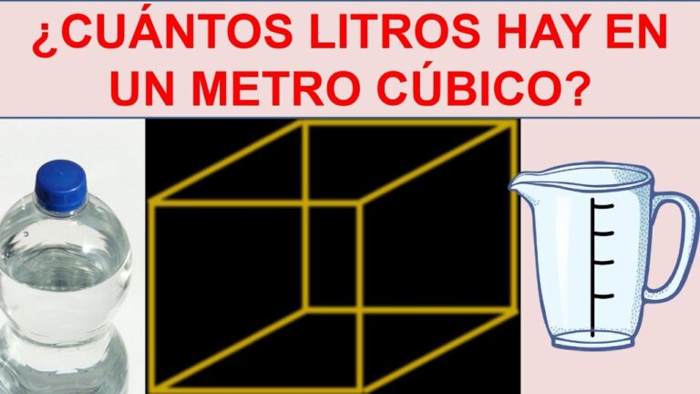 cuántos litros caben en un metro cúbico