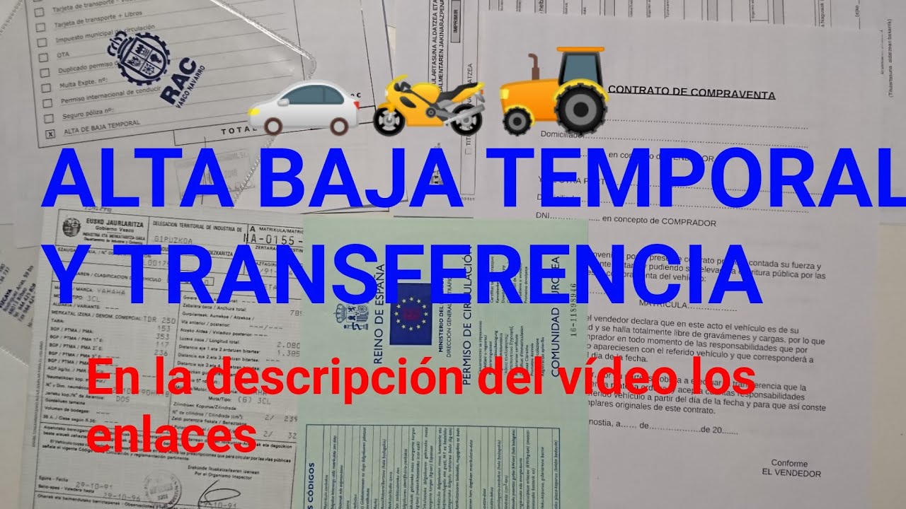 dar de alta un coche de baja temporal