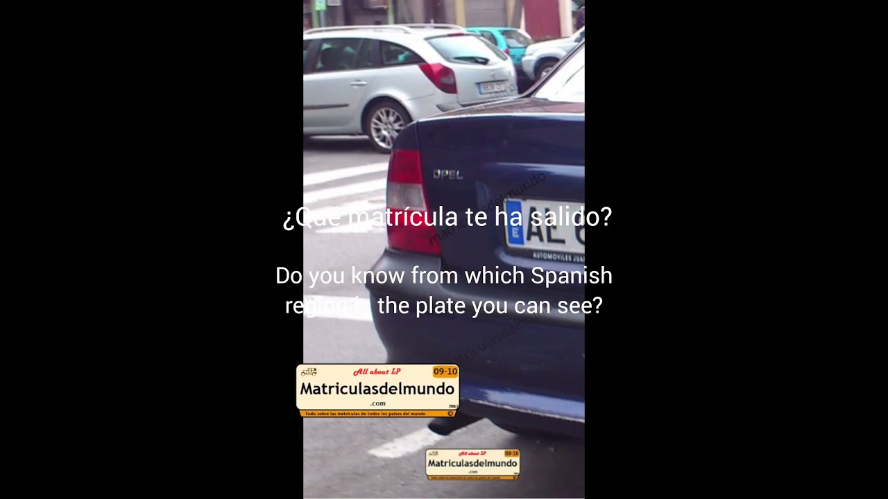 de donde son las matriculas amarillas