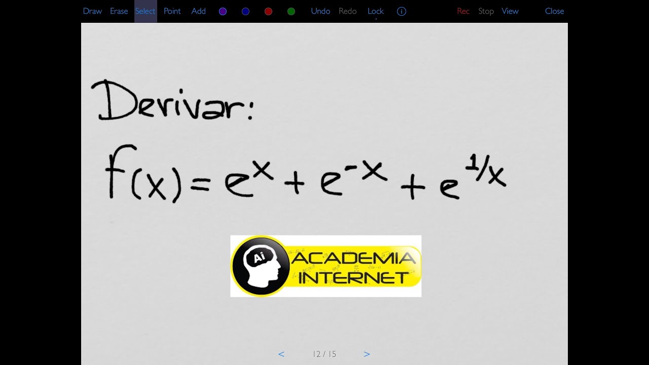 derivada de e elevado a menos x