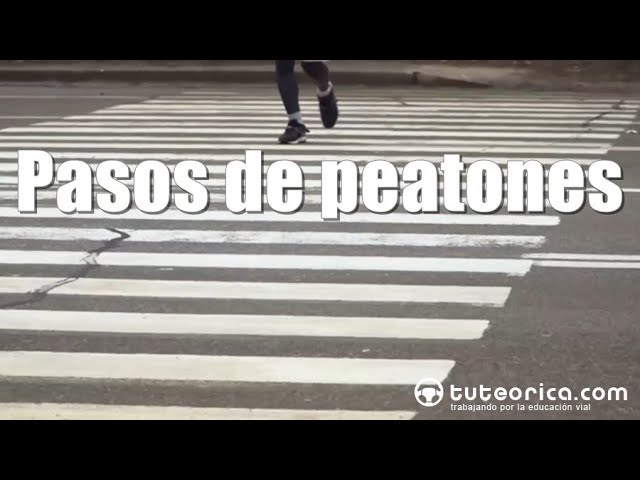 diferencia entre paso de peatones y paso de cebra