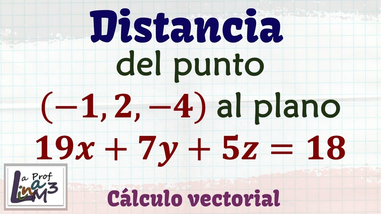 distancia de un punto a un plano