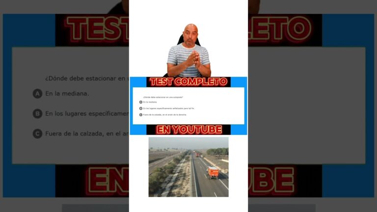 dónde debe estacionar en una autopista