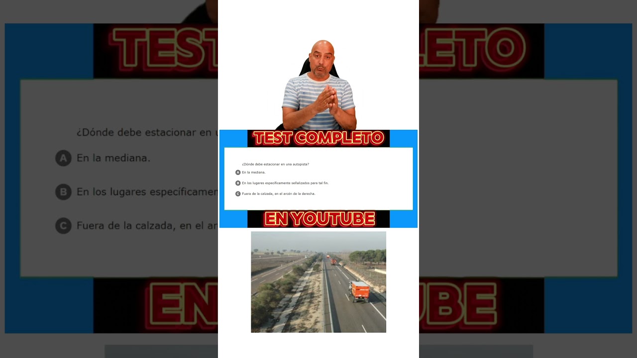 dónde debe estacionar en una autopista