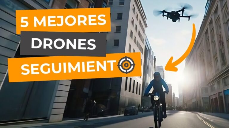 dron que te sigue y graba haciendo deporte