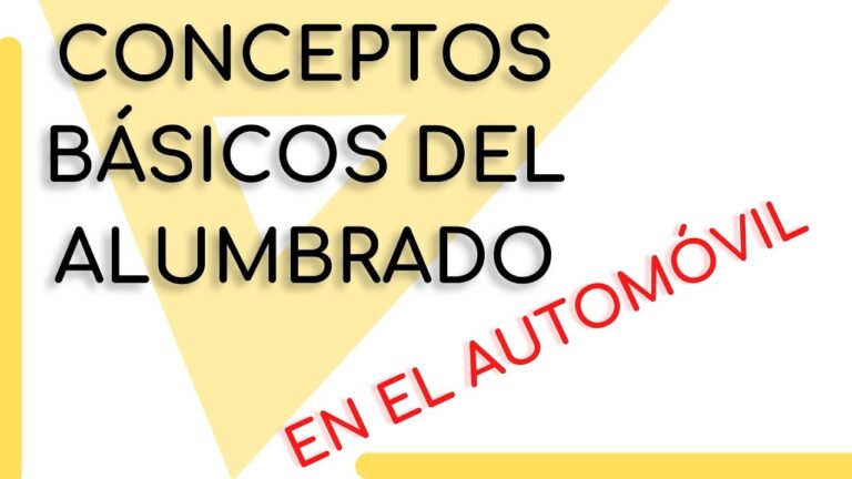 el alumbrado se considera un sistema de seguridad del vehículo