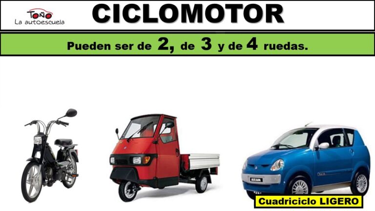 el ciclomotor es un vehículo de motor