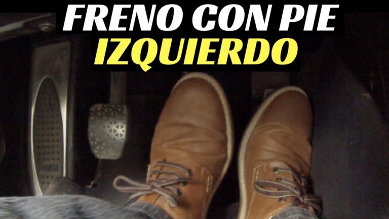 el freno de pie para qué sirve