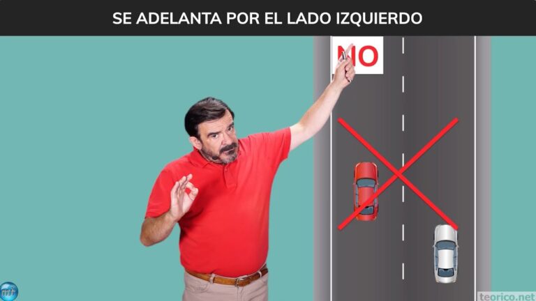 en carretera cuando puede adelantar por la derecha