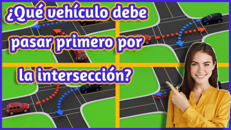 en esta intersección quién debe pasar primero