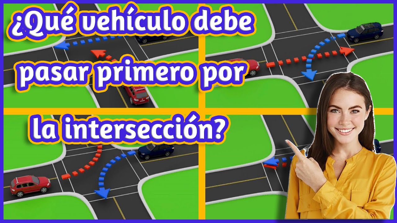 en esta intersección quién debe pasar primero