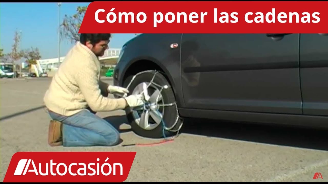 en que ruedas se ponen las cadenas